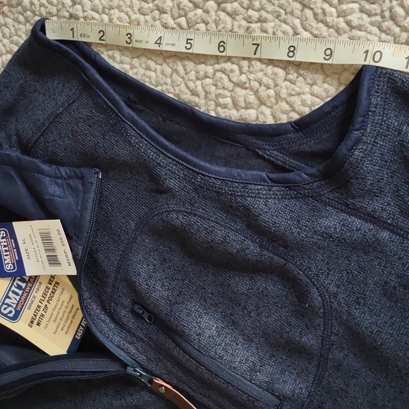 Smith's Workwear XL Slate Blue Heather Knit Vest - Picture 7 of 14